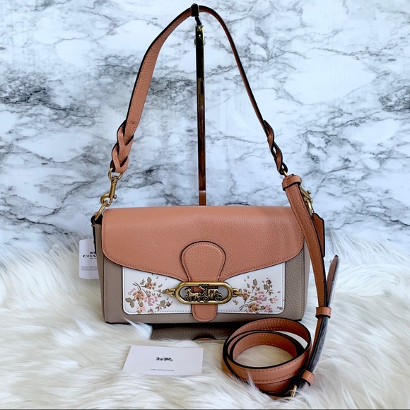 Coach Jade Shoulder Bag With Rose Bouquet print - Picture 4 of 14